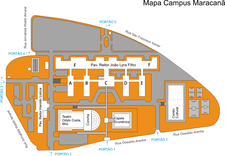 Como chegar até Estacionamento-UERJ em Maracanã de Ônibus, Metrô